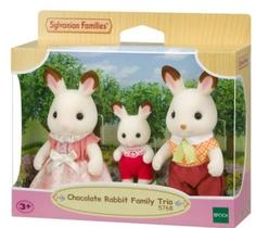 Sylvanian families - trio familia dos coelhos chocolate