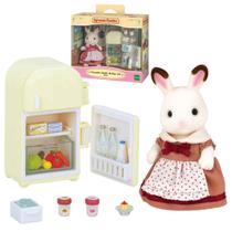 Sylvanian Family Mae Coelho Chocolate e Geladeira com Acessorios Epoch