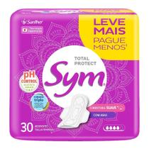 Sym Absorvente Regular Suave Com Abas Promocional 30 Unidades