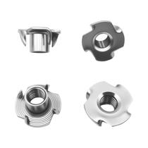 T-Nut IEUYO de aço inoxidável de 4 pinos 3/8-16 para madeira, 30 unidades