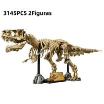 T-rex Dinossauro Fósseis Blocos De Construção Tiranossauro Rex Mundo Parque Brinquedos Para Crianças
