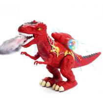 T-Rex Dinossauro Fumaça E Luzes: Brinquedo Que Anda E Solta
