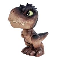 T-Rex Preto Mini Dino Jurassic World Vinil Original Pupee