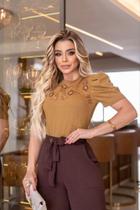 T Shirt 100% algodão com bordados computadorizados T Shirt 100% algodão com bordados computadorizados