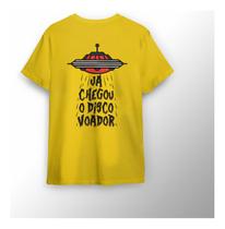 T-shirt Algodão Colorido Estampado Chegou O Disco Voador
