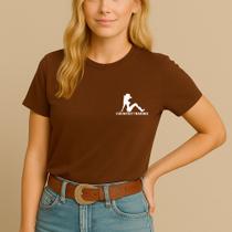 T-shirt Algodão Feminina Estamp Country Barbie Delicada Camiseta Blusa Minimalista Agrogirl Cow