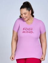 T-shirt Alto Giro Skin Fit Inspiracional Plus Size 2333702