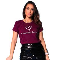 T-shirt + amor - marsala T-shirt + amor - marsala