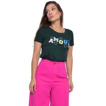 T-shirt amour - verde