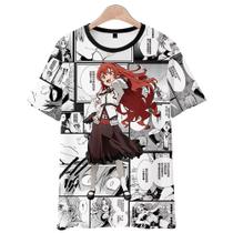 T-shirt anime Mushoku Tensei COS em torno da soma de impressão 4D