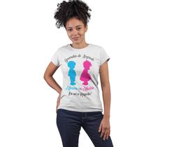 T-Shirt Baby Look Chá Revelação Guardiã do Segredo Branca