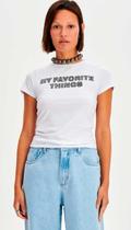 T shirt baby look com estampa local myft