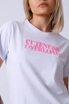 T-shirt Basic Branco Cuteness Overload