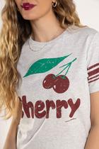 T-shirt Basic Mescla Cherry