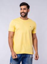 T-Shirt Básica Masculina Com Algodão Sustentável Amarela T-Shirt Básica Masculina Com Algodão Sustentável Amarela