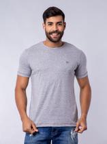 T-Shirt Básica Masculina Com Algodão Sustentável Cinza T-Shirt Básica Masculina Com Algodão Sustentável Cinza