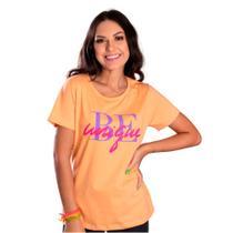 T-shirt Be Unique Laranja Claro T-shirt Be Unique Laranja Claro