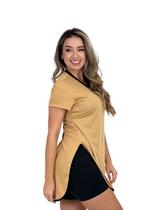 T-shirt Beach Tennis com Proteção Solar UV50+ GOLD - Dourado