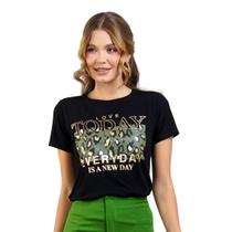 T-shirt Blusa Feminina Da Moda Blogueira Estilosa