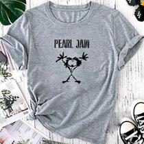 T-shirt Blusa Linda Pearl Jam Boneco Rock Camiseta