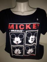 T-shirt bordada Mickey quadrado GG