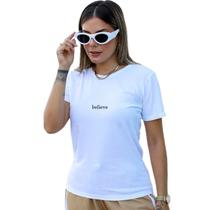 T-Shirt Branca Believe