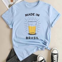 T-shirt Camiseta Blusinha Feminina 100% Algodão Made In Brasil
