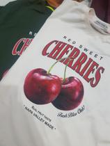 T-shirt Camiseta Feminina Cereja Cherry