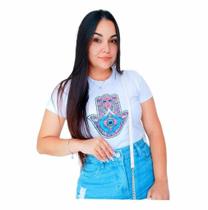T-Shirt Camiseta feminina Mãos de Hamsá - Bella Bajona