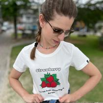 T-shirt Camiseta Feminina Morango