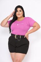 T Shirt Camiseta Feminina Plus Size Frases Amor Coração Positiva - Estilo Único