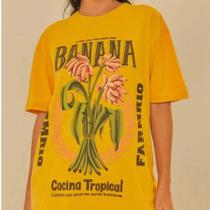 T shirt Camiseta Inspiração Farm 100% Algodão BANANA T shirt Camiseta Inspiração Farm 100% Algodão BANANA