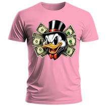 T-Shirt Camiseta Masculina Dollar Tio Patinhas frente estampada Casual Premium