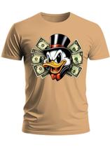 T-Shirt Camiseta Masculina Dollar Tio Patinhas frente estampada Casual Premium