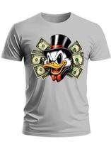 T-Shirt Camiseta Masculina Dollar Tio Patinhas frente verso estampada Casual Premium T-Shirt Camiseta Masculina Dollar Tio Patinhas frente verso estampada Casual Premium