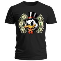 T-Shirt Camiseta Masculina Dollar Tio Patinhas frente verso estampada Casual Premium T-Shirt Camiseta Masculina Dollar Tio Patinhas frente verso estampada Casual Premium