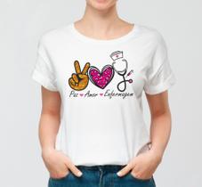 T-shirt Camiseta Profissão, Enfermagem