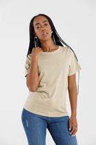 T-Shirt Classic Estonado Caqui Lisa