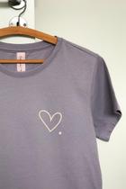 T-shirt Coração Lavanda T-shirt Coração Lavanda