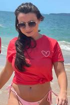 T-shirt Coração Vermelha