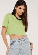 T-Shirt Cropped Liso Básico