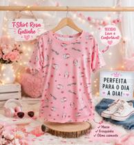 T-shirt estampa gatinho juvenil T-shirt estampa gatinho juvenil