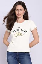 T-Shirt Estampa Your Soul Polo Wear Off White T-Shirt Estampa Your Soul Polo Wear Off White