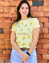 T-shirt estampada girassol T-shirt estampada girassol