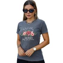 T-Shirt Estonada Preta Feel Your Feelings