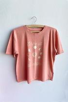 T-shirt Estonada Shine At - Canela T-shirt Estonada Shine At - Canela