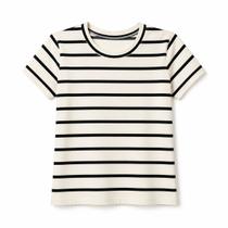 T-Shirt Feminina Básica Casual Listrada ou Estampada Blusa Manga Curta Tecido Premium Alta Qualidade
