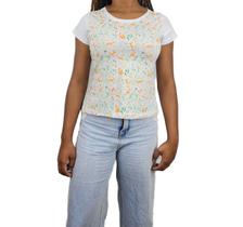T-Shirt Feminina Branca Raposa