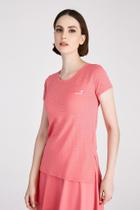 T-Shirt Feminina Coral Fitness Poliamida Dry Fit Proteção Solar UV Epulari