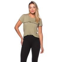 T-Shirt Feminina De Lycra E Viscose Renovável